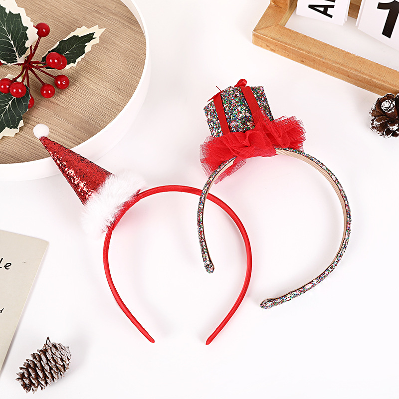 跨境创意发光彩膜头箍万圣节儿童发箍圣诞派对氛围装扮道具头饰品详情7