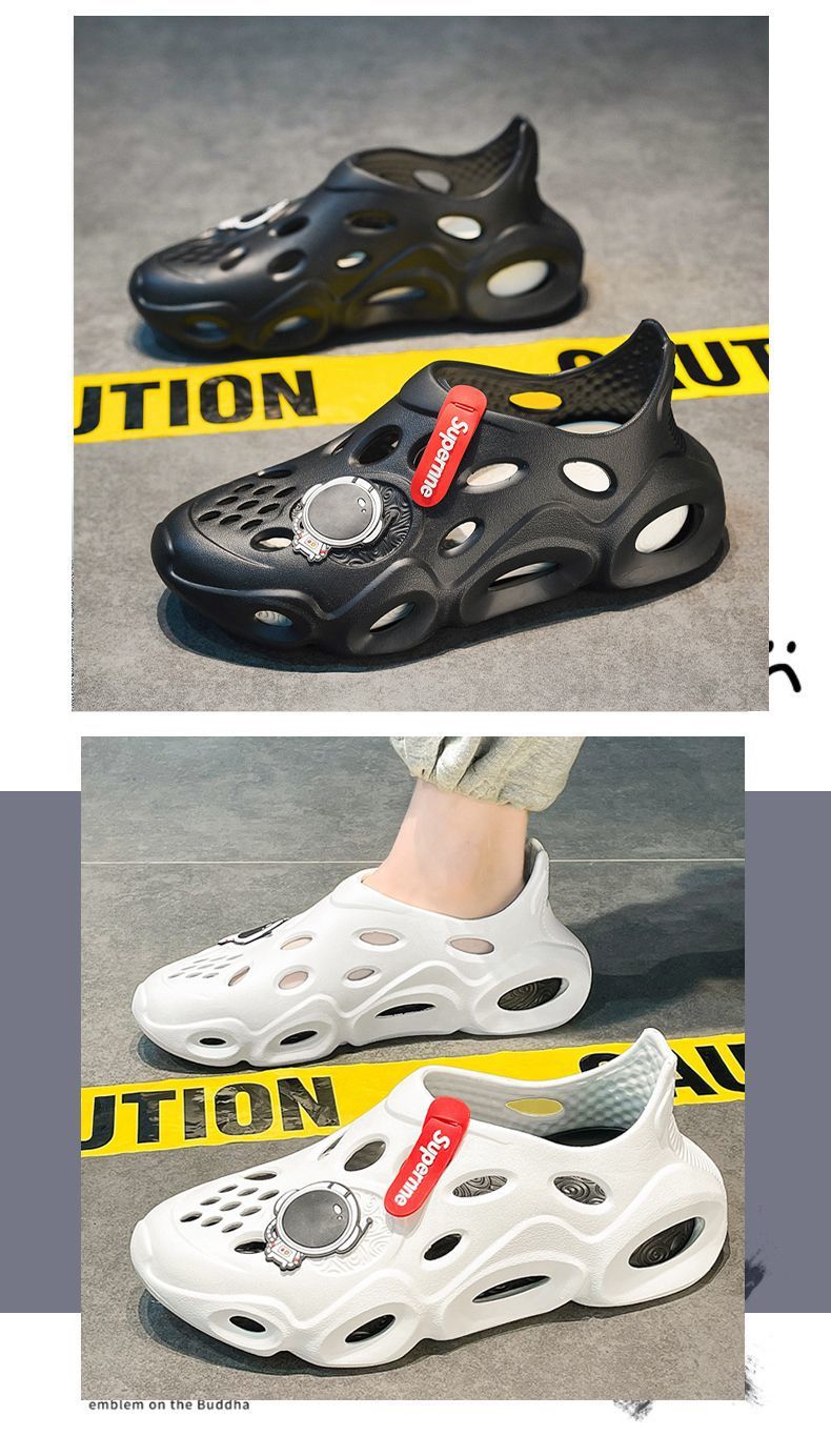 洞洞鞋男款夏季外穿超软防滑耐磨外出男士新款凉鞋厚底踩屎感拖鞋详情6