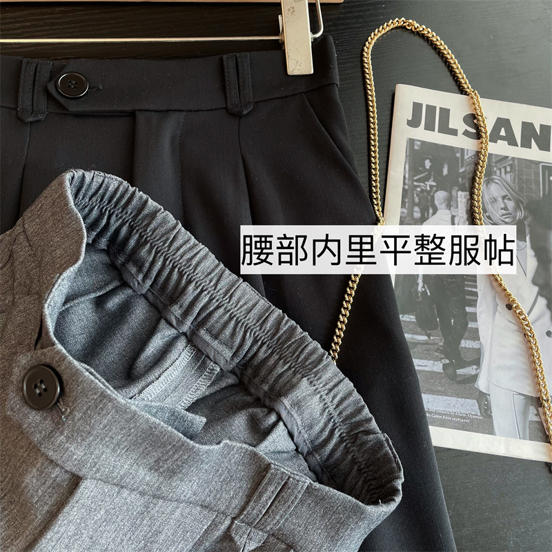 The self-retained w beauty Hidden meat creates a super model leg shape with a high waistline design, versatile and slimming suit pants and casual pants pic 6