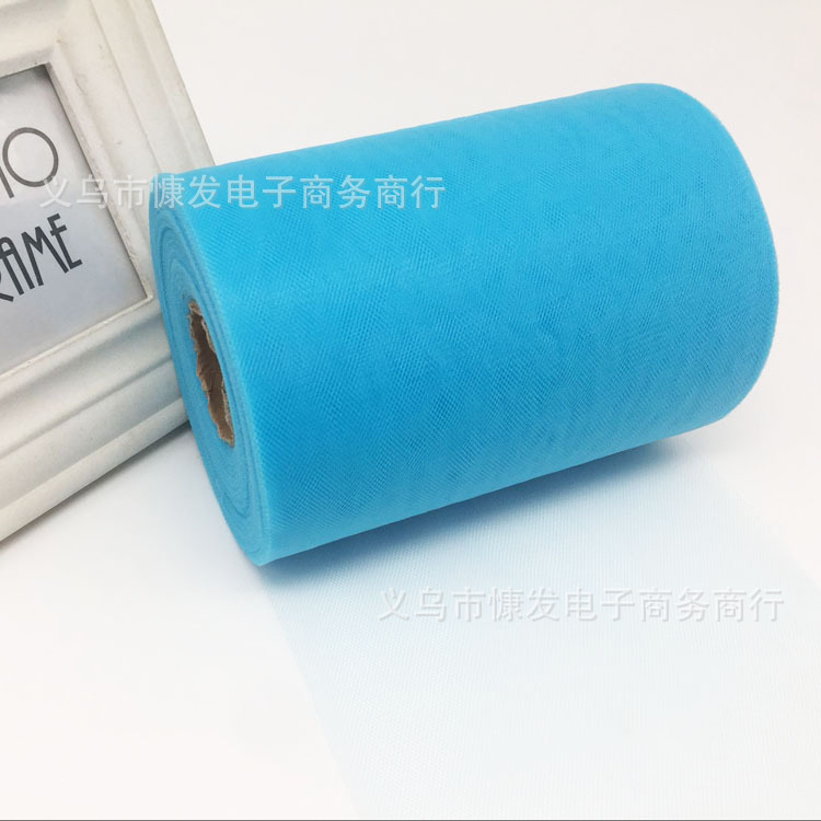 6-inch 100-yard nylon medium-hard American mesh roll TUTU yarn wedding decoration DIY fabric dress pic 28
