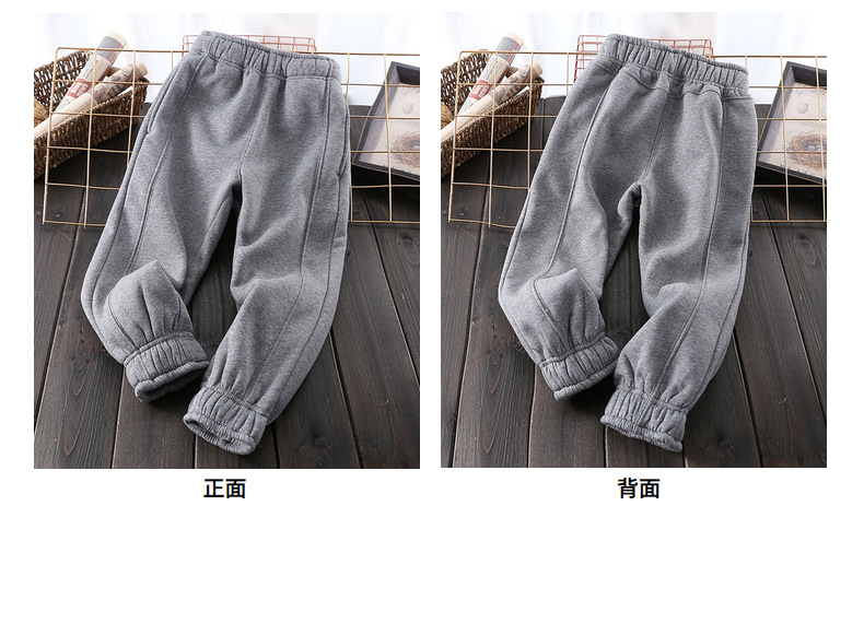 儿童羊羔毛冬裤女大童加绒加厚冬棉裤男大童宽松胖童亲子裤包邮详情22