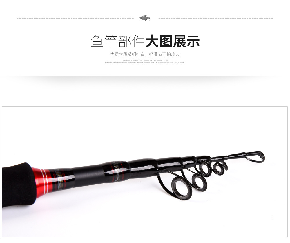 27772 LEO/ Leou [Retractable Lull Rod] Portable short-section retractable sea fishing rod and fishing gear wholesale export pic 19