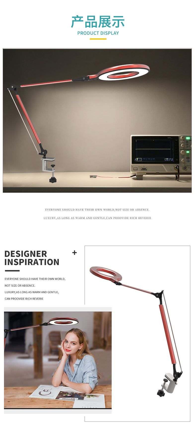 LED learning eye-protecting desk lamp, dual-purpose charging and plugging smart desk lamp, creative student reading gift desk lamp manufacturer supply pic 13