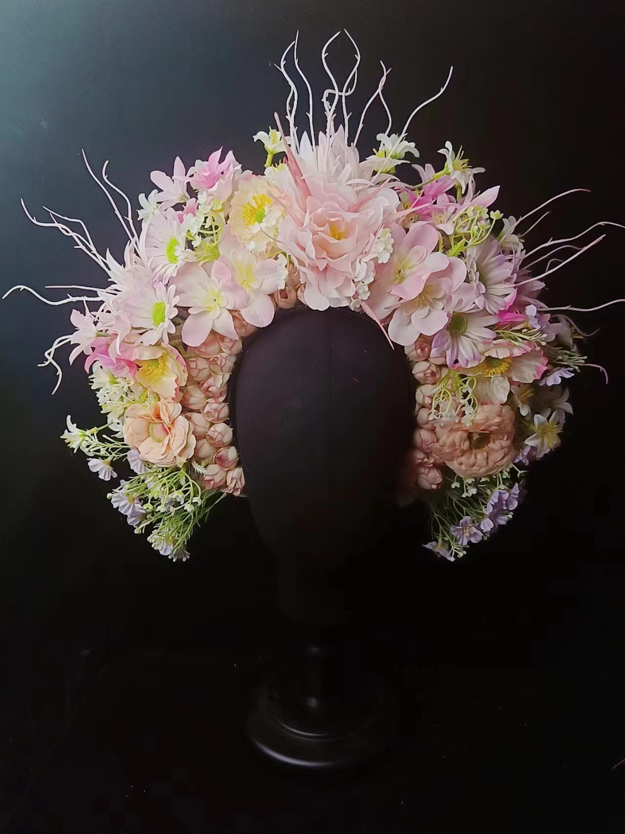 福建泉州浔埔女簪花头饰民族风花围高颜值爆款仿真花泉州簪花新款详情26