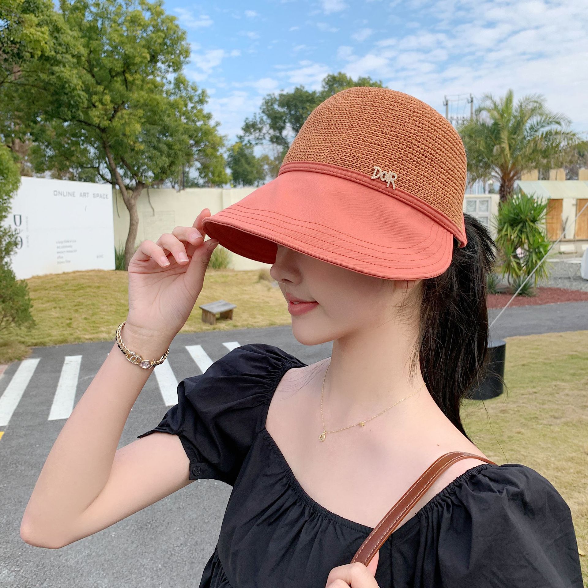 Summer new style hat with a wide brim, breathable and UV-resistant, outdoor sunshade and sun protection baseball cap pic 6