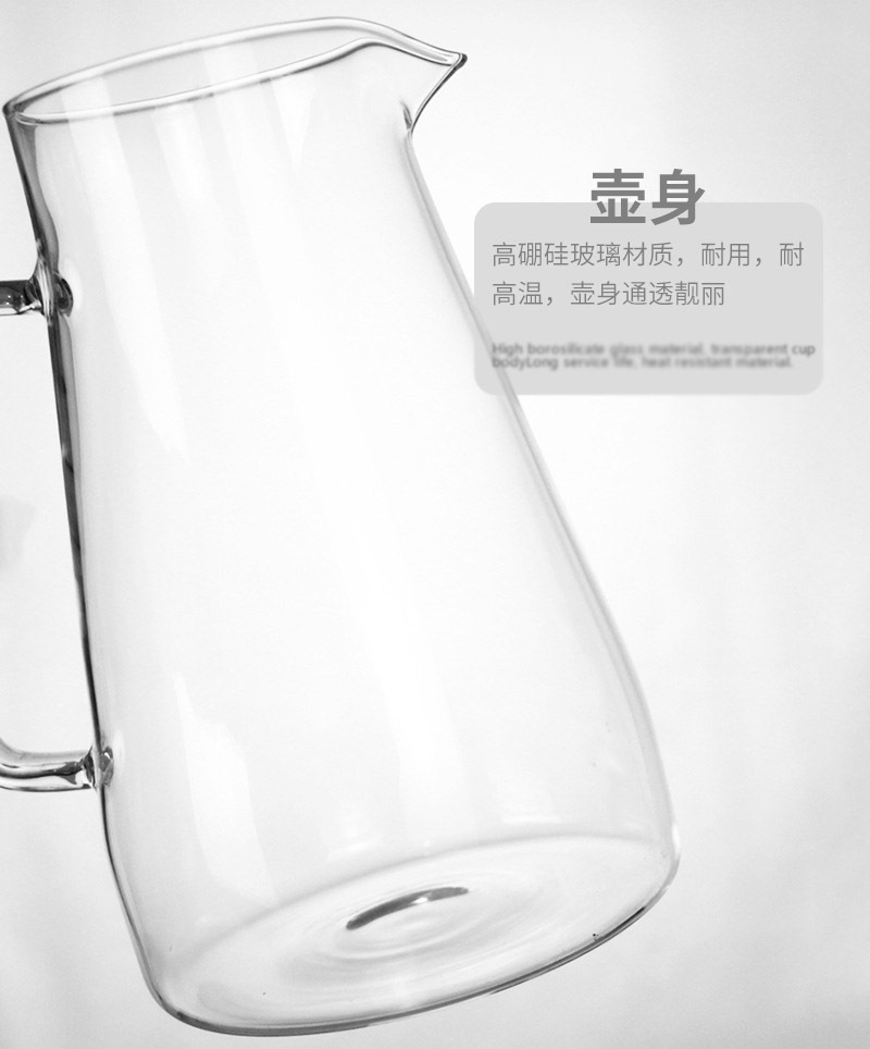 High borosilicate glass cold water kettle, 304 stainless steel lid, large capacity juice glass kettle, cold water kettle, boiling water kettle, tying pot, juice kettle, glass water kettle, household pot, cold boiling water kettle, teapot, tea set pic 5