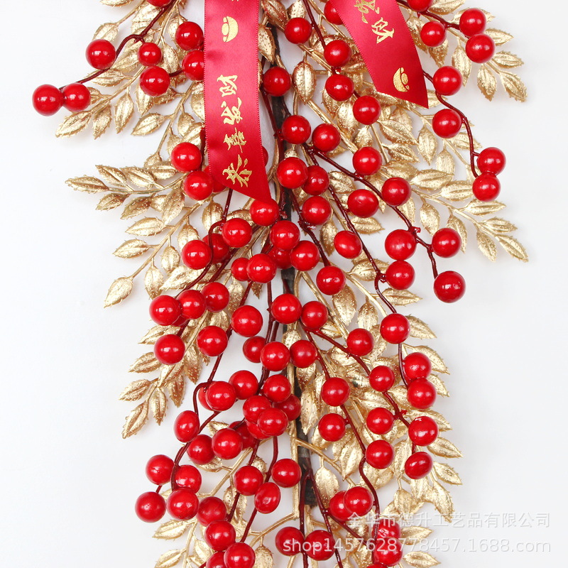 Housewarming New Year decorations, New Year decorations, red fruit and fortune fruit pendants, home, hotel and restaurant opening Spring Festival decorations pic 5