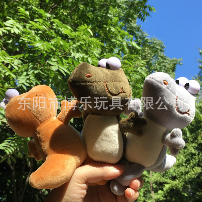 Cartoon big-eyed crocodile plush keychains, cute female car bags, pendants, festival gifts, cross-border wholesale supply pic 1