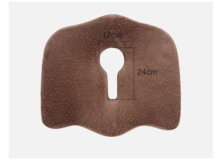 Office seat cushion, slow rebound, memory foam, winter hollow, breathable, beautiful buttocks, computer seat cushion, thickened chair cushion pic 7
