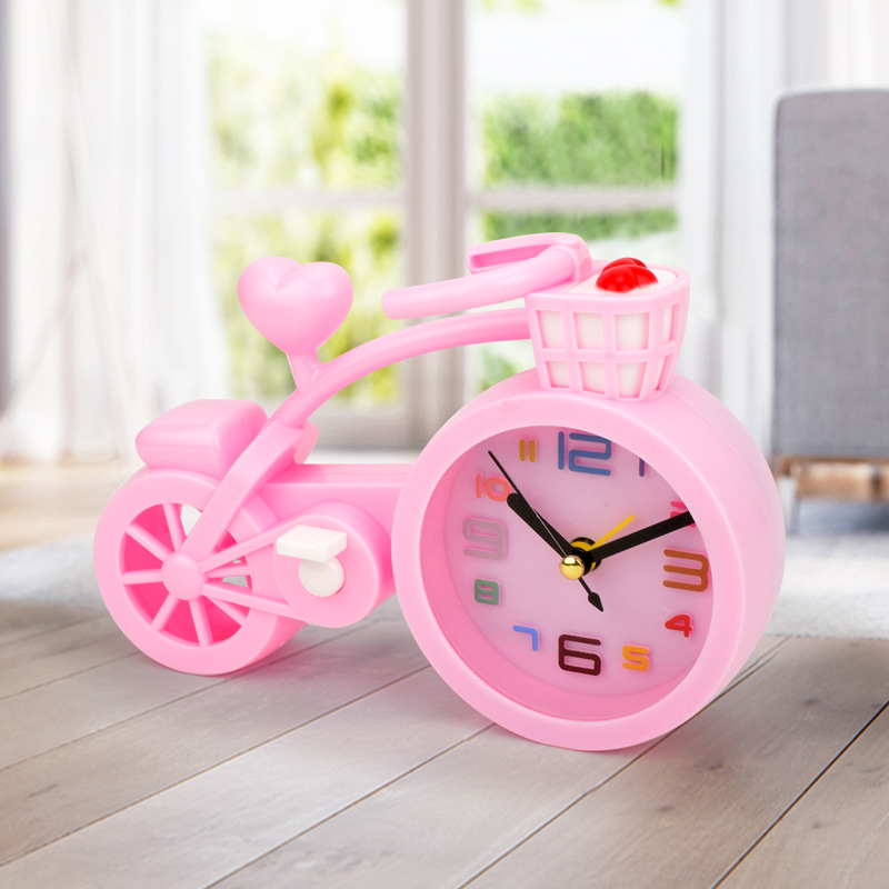 闹钟开学季学生时钟学生闹钟 儿童闹钟小闹钟卡通台钟源头工厂详情1