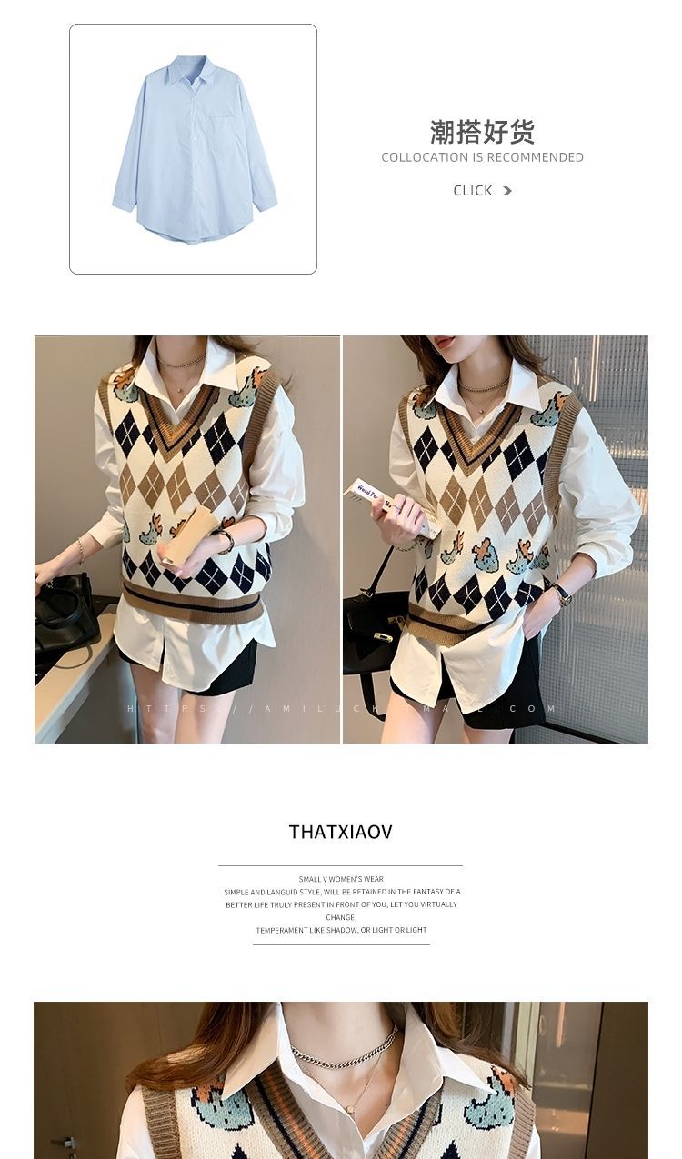 针织马甲背心女新款洋气内搭上衣百搭可外穿2022外搭叠穿小马甲详情14