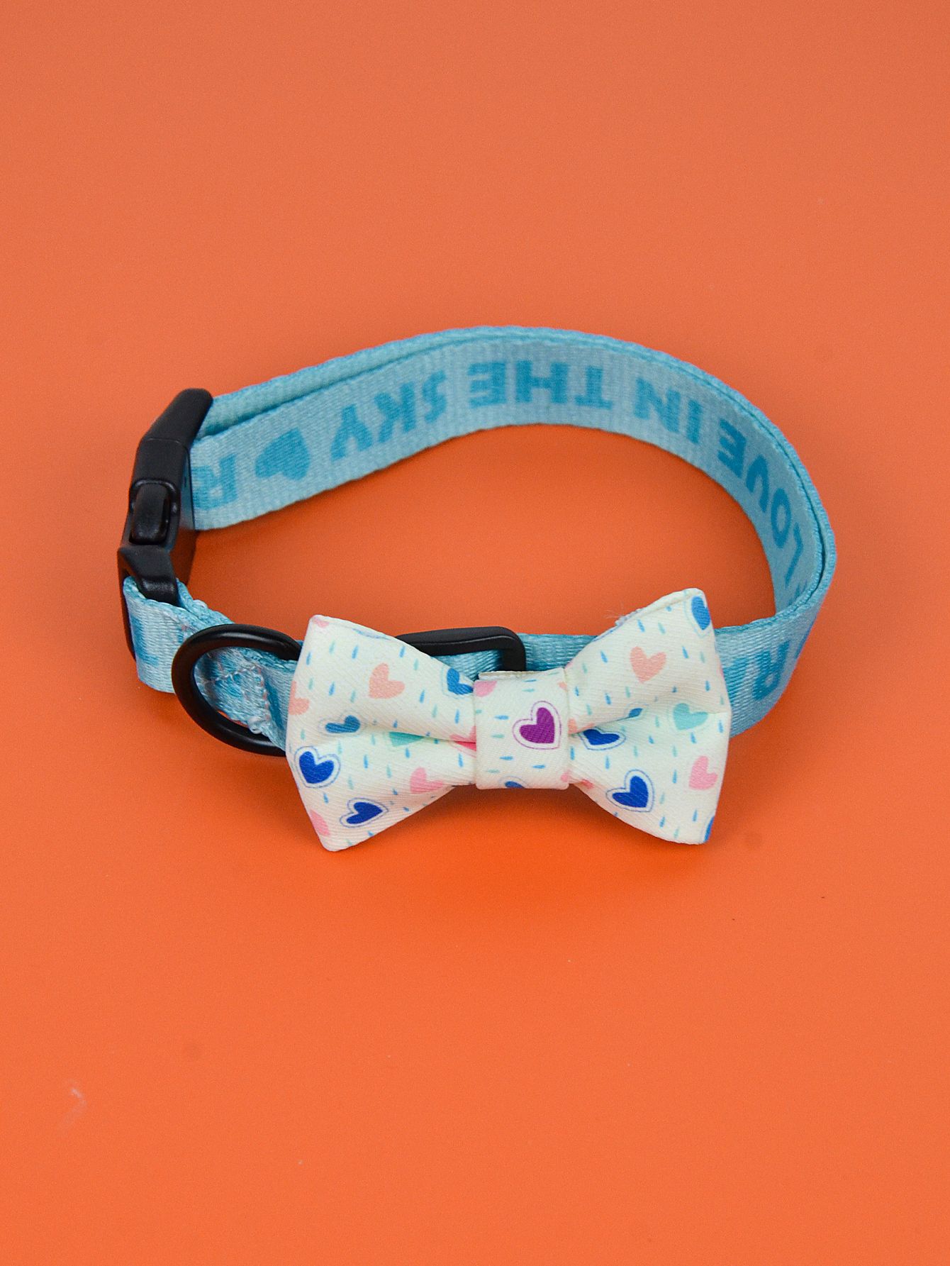 New cross-border summer cute pet collar and bow tie, double-sided printed cat and dog bow tie, cartoon bow tie pic 7