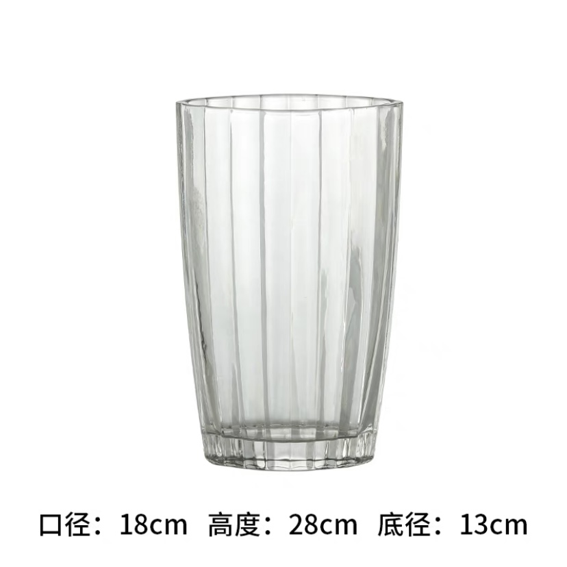 宇行玻璃北欧彩色玻璃花瓶客厅百合花玫瑰水养水培花插餐桌装饰摆件水晶花瓶详情27