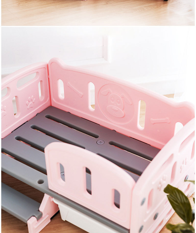 鑫鼎塑业宠物用品批发室内防水宠物床狗行军床中小型犬狗床公主床详情3