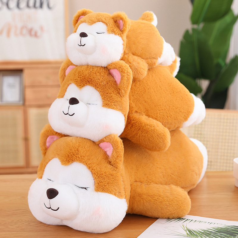 创意趴姿小猪毛绒玩具公仔压床娃娃玩偶儿童生日礼物靠垫抱枕长条详情11