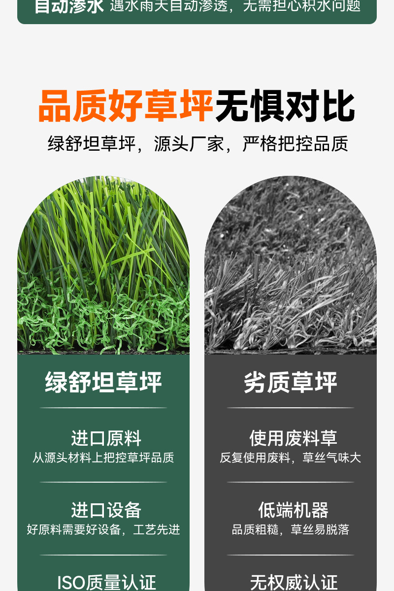 幼儿园绿色地毯垫子人工草皮户外无动力乐园彩虹跑道装饰草批发详情9