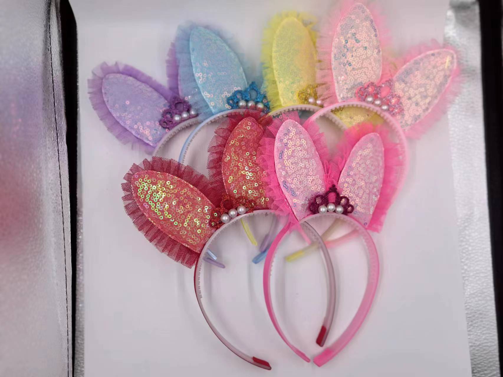 可爱大钻石结带七彩灯接口发箍详情8