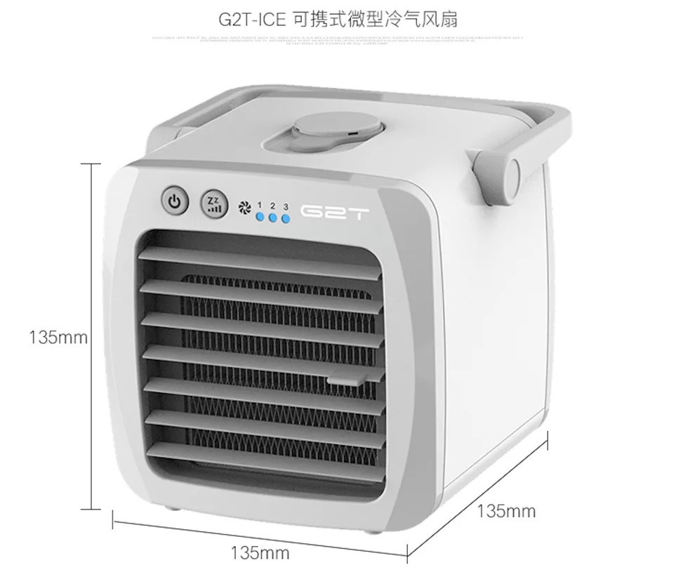Portable air cooler, mini air conditioner, portable household third-generation air cooler, rechargeable small fan, usb pic 1