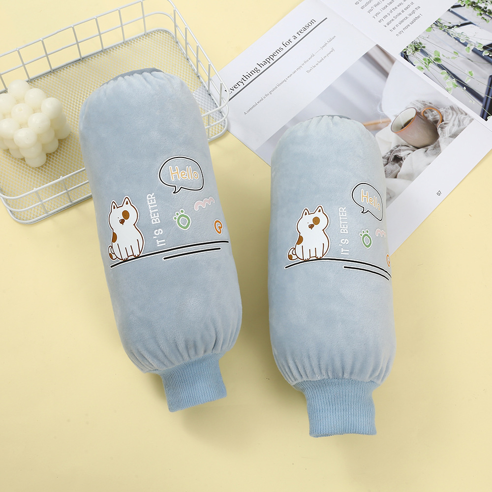 New waterproof sleeve covers for women, anti-stain, office and kitchen sleeves, cute and long adult sleeve covers for autumn and winter work wholesale pic 6