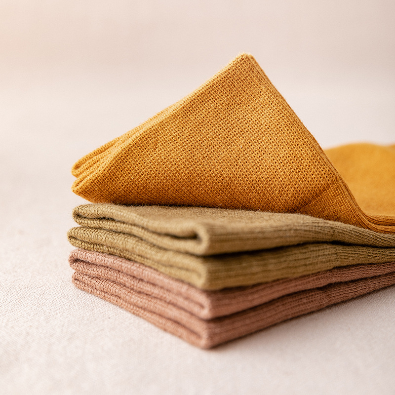 New solid color calf socks for autumn and winter, slimming legs, JK socks, Japanese student knee-length cotton socks, cross-border distribution pic 13