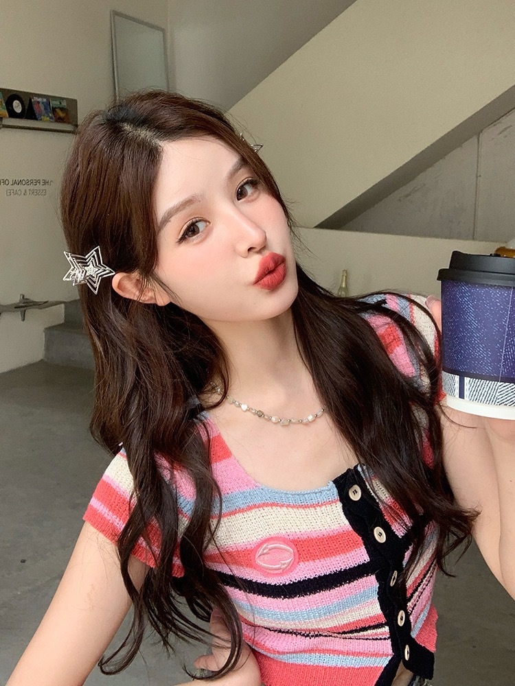 星星发夹y2k多巴胺卡子女儿童配饰头饰bb刘海夹五角星鸭嘴夹批发详情22