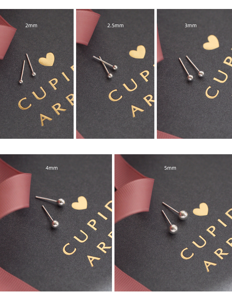 【3 Pairs 】925 Silver Needle Pearl Earrings, Bean ear studs, Sleep without Removing Zircon Ear Bone studs, Ear Piercing Earrings pic 21