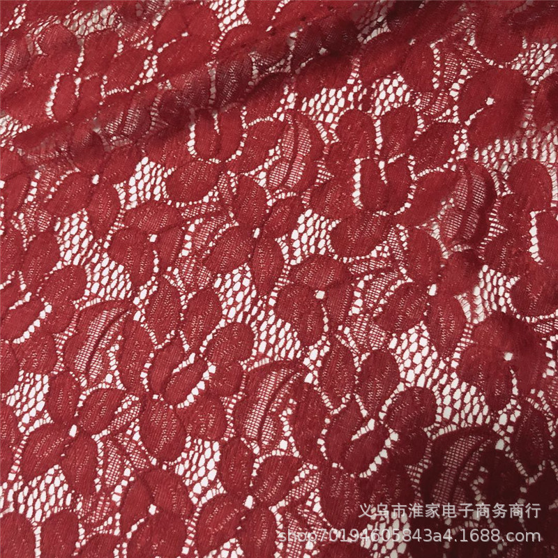 Factory direct sales of brocade lace fabric, purple gold flower elastic fabric, clothing, lace, window screen, dresses, underwear pic 6