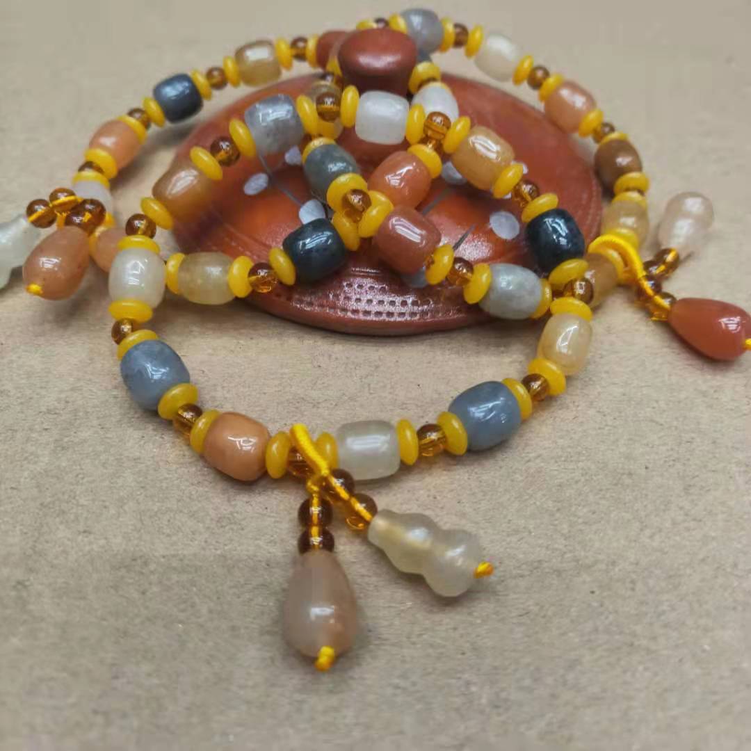 New jewelry style gold thread jade bucket bead combination bracelet, transfer bead gourd bracelet manufacturer wholesale factory price pic 9