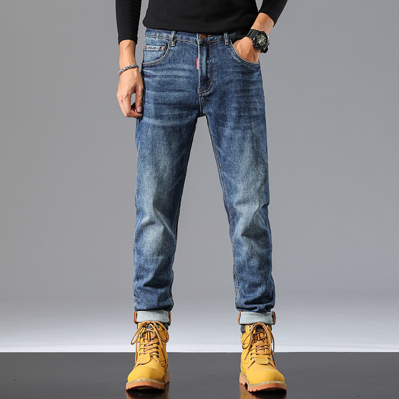 美式大牛直筒牛仔裤男秋季新款潮牌修身舒适柔软水洗休闲百搭长裤详情6