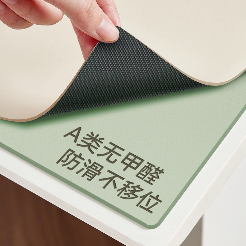 环保护眼书桌垫小学生皮革茶几垫防油餐桌布儿童学习电脑桌垫防滑详情4