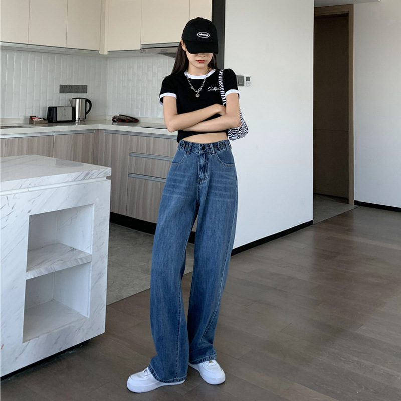 女装小整款阔腿裤拖地裤