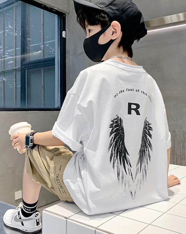 儿童装男童短袖T恤夏装2022年新款夏季男孩中大童夏款纯棉上衣潮t详情17