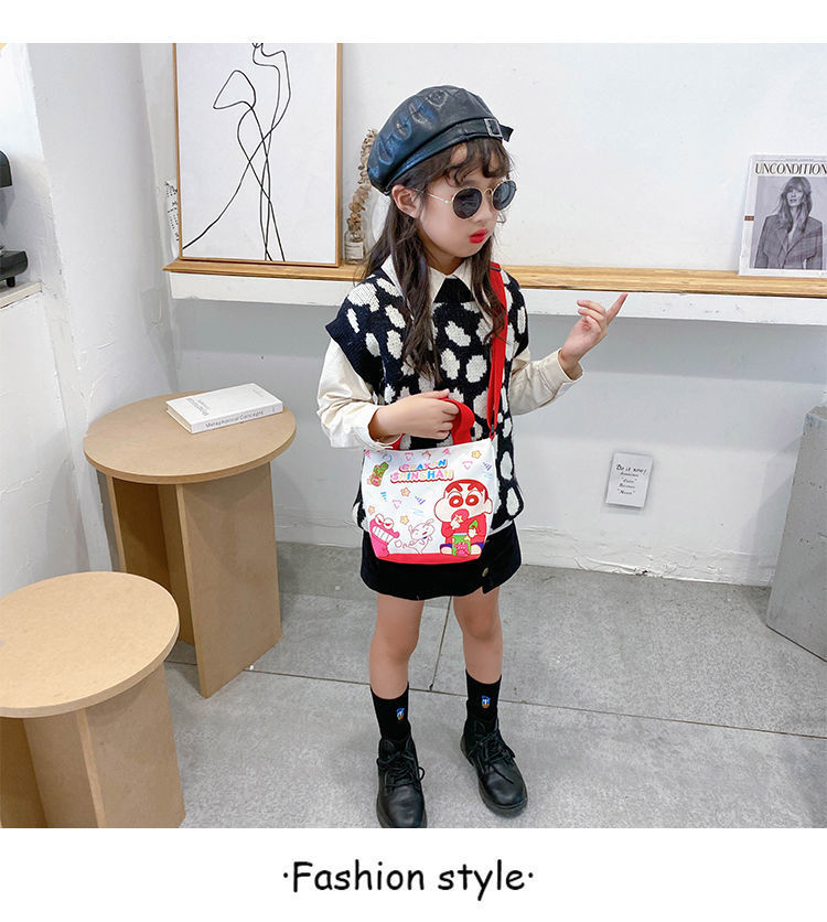 卡通帆布休闲斜挎背包儿童手提袋 库洛米双子星可爱单肩包包包详情16