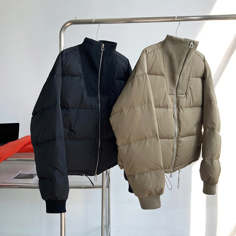 Luxi 2022 New Design sense stand-up collar short Down jacket for petite women 90, white duck down jacket Y33 pic 72