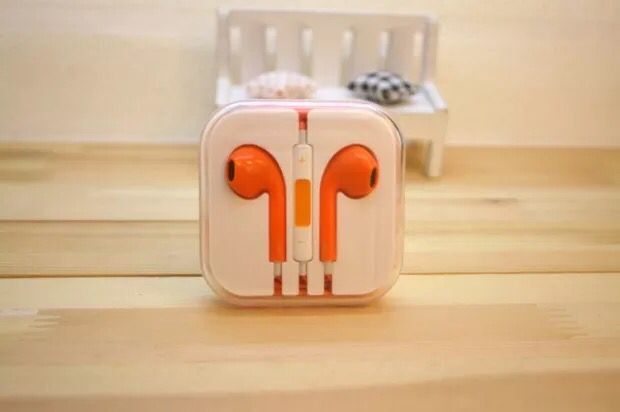 彩色耳机适用于萍果带线控iPhone6/6P小米三星红米通用带麦耳机详情6