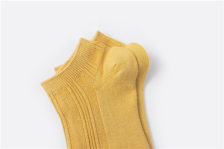 双针女士船袜 纯色日韩系学院风浅口女袜子全棉纯色百搭低帮棉袜详情24