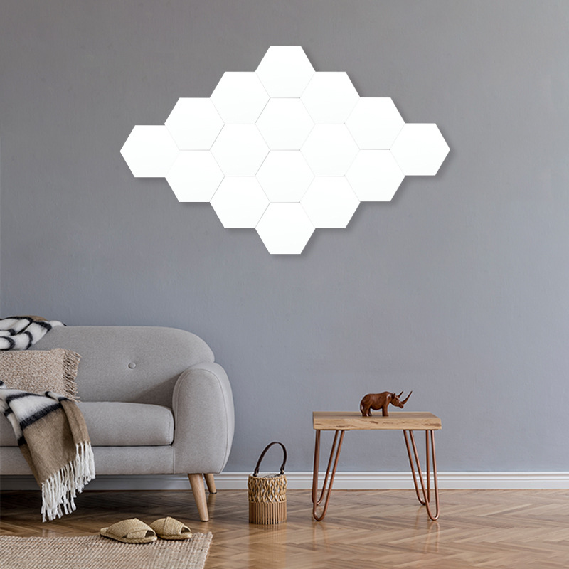 新款蜂窝六角边形拼接灯触摸壁式床头led小夜灯氛围装饰暖光灯详情14