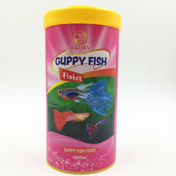 厂家批发宝杰水族孔雀鱼薄片饲料高蛋白渐沉式鱼食50-1000ml详情6