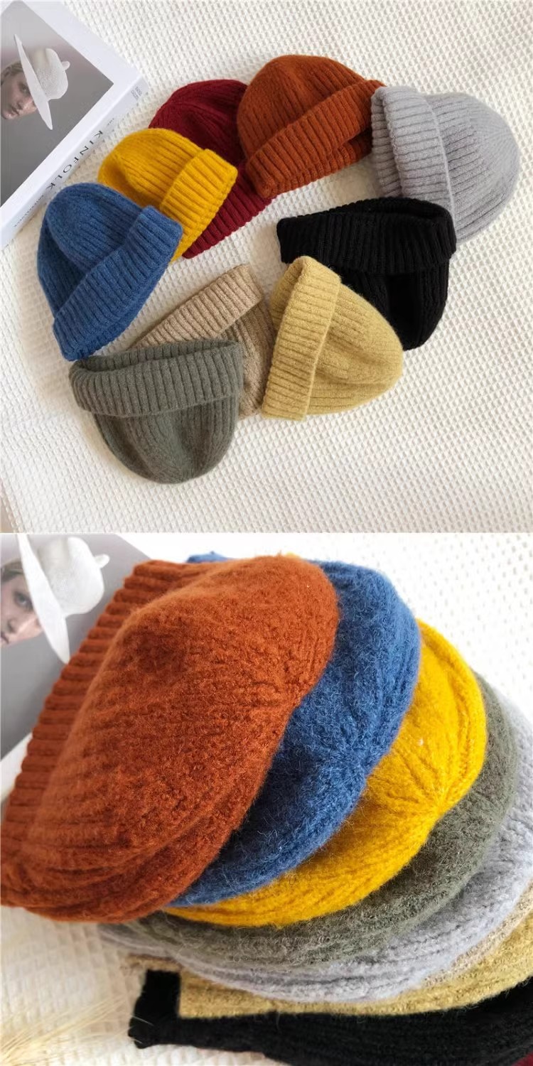毛线帽子女冬天韩版百搭流氓帽秋冬季保暖冷帽男针织帽ins瓜皮帽详情6