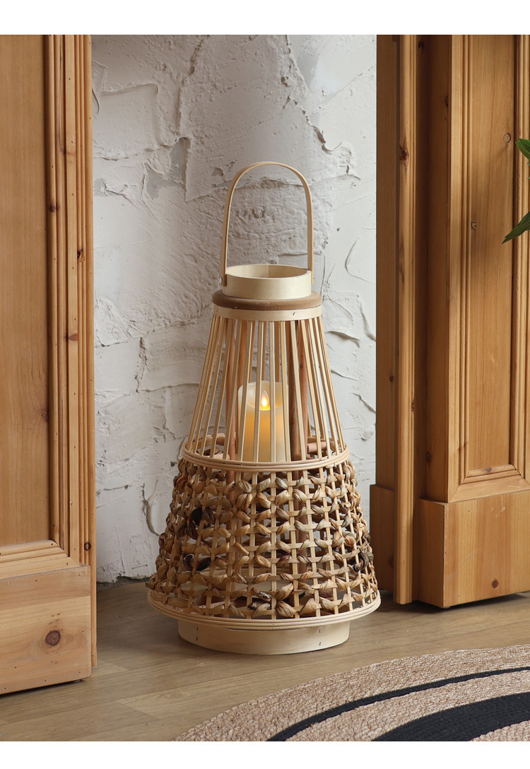 Large quantity discounts are available. Wooden wind lanterns, new Chinese-style candles, candlesticks, high-end lanterns, wabi-sabi style model room pic 24