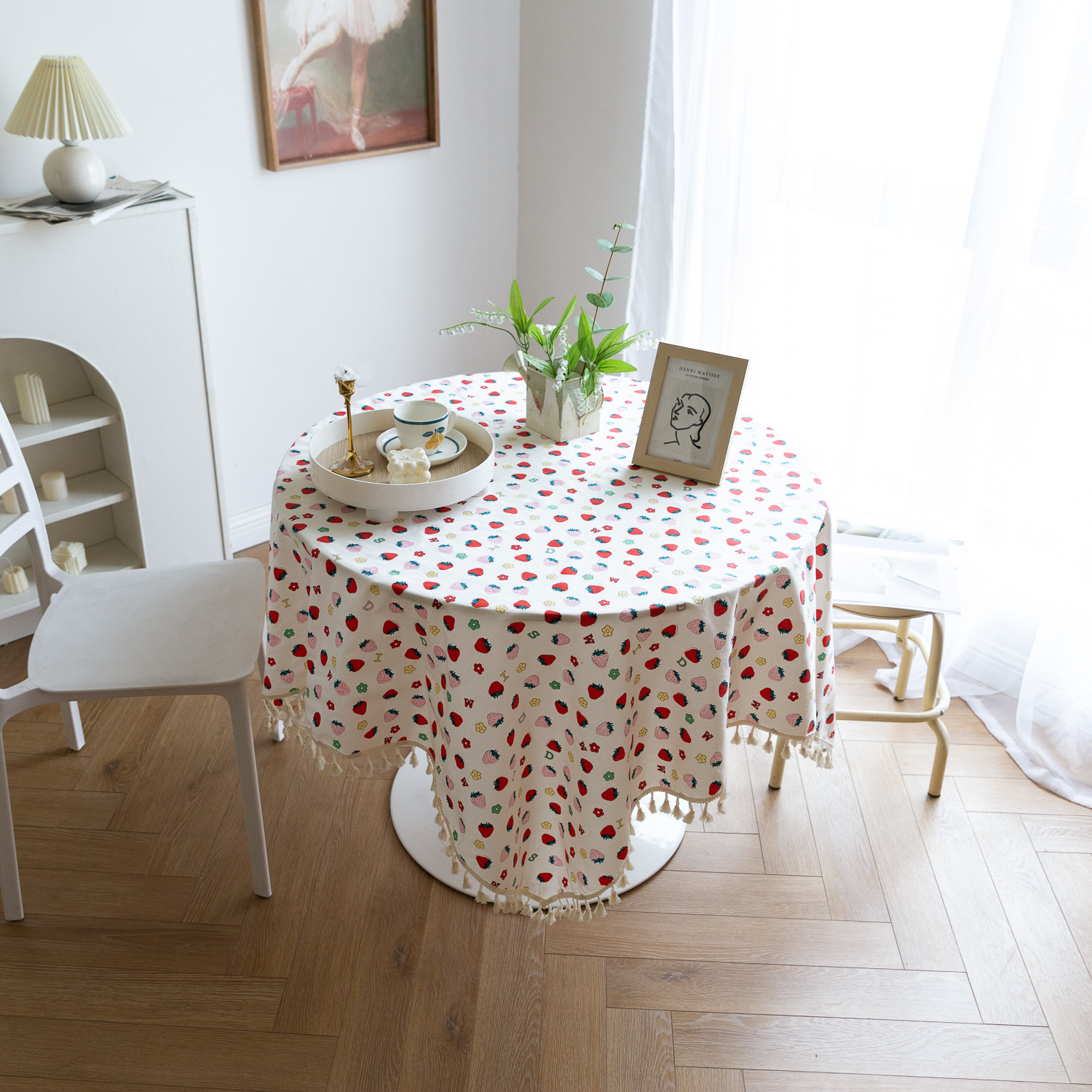 Tablecloths, fresh and simple tablecloths, country-style strawberry table MATS, table covers, Japan, South Korea, Taiwan, Hong Kong, foreign trade pic 4