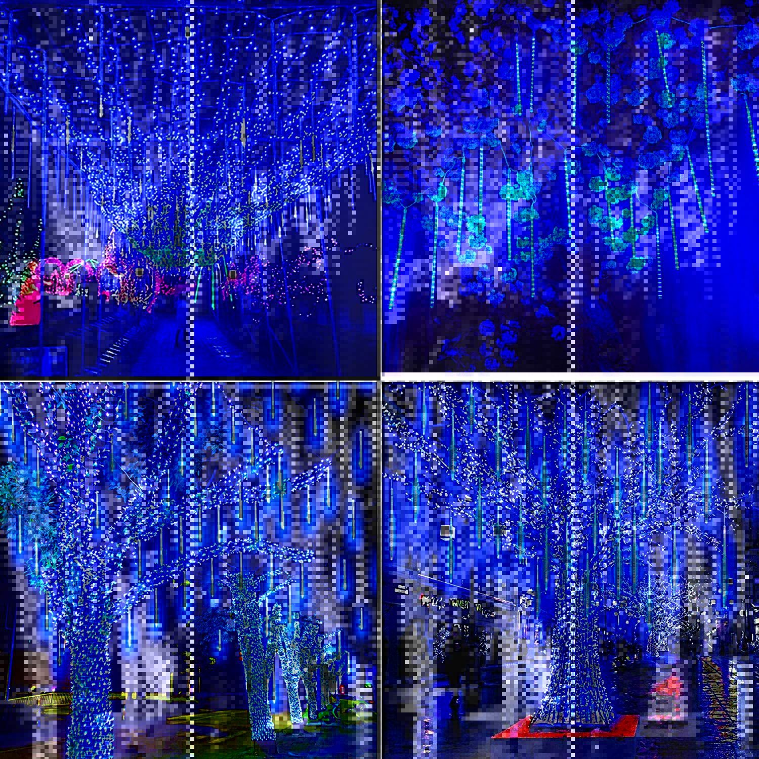 New outdoor light strips, meteor shower lights, Christmas tree hanging lights, landscape lights, garden lights, LED meteor tubes pic 20