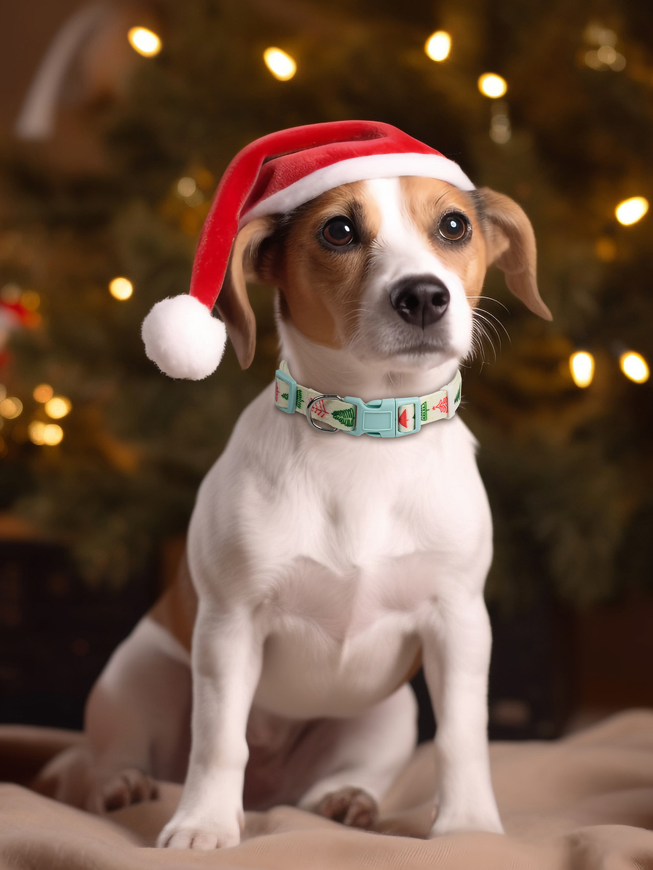 跨境新款宠物用品圣诞节系列猫咪宠物狗狗项圈圣诞宠物狗脖圈详情13