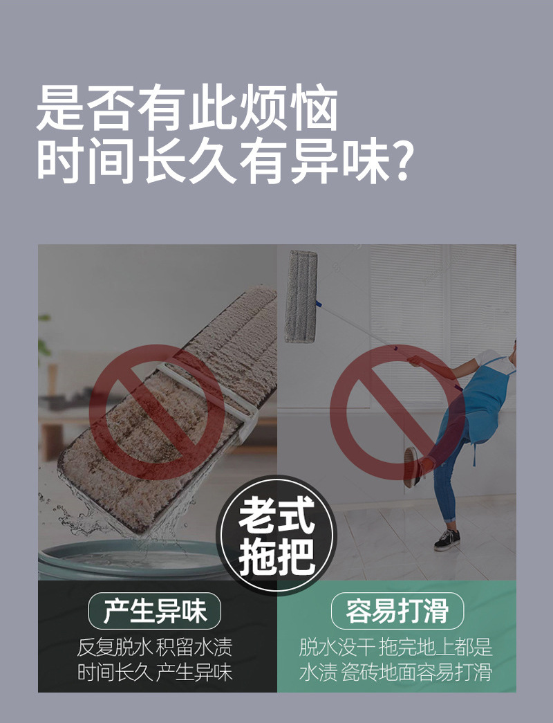 蝴蝶拖把免洗手一拖净 懒人干湿两用拖地神器 家庭宿舍拖布清洁工具 其他分类适用详情15