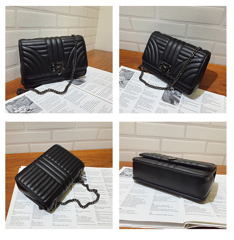 复古小方包2021年新款链条包极简风翻盖斜挎单肩小包包批发包包详情3