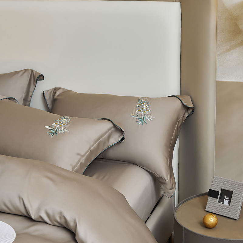 春夏季新款植物天丝四件套高端亲肤仿真丝裸睡床品详情3