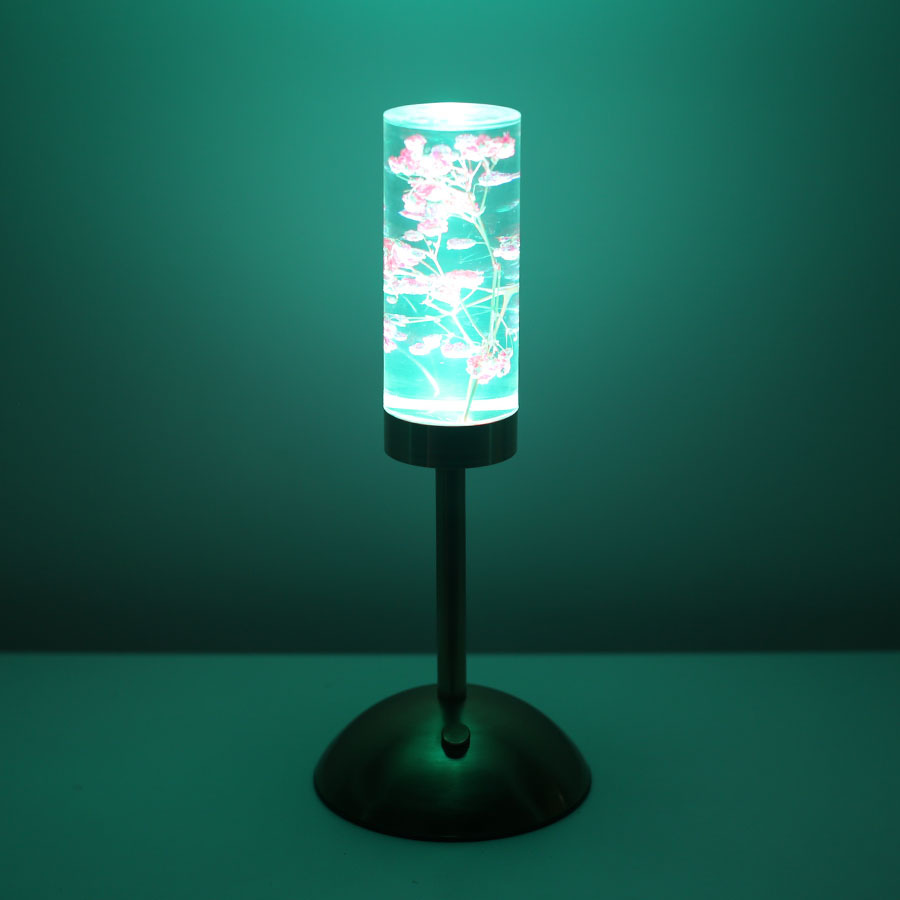 Nuevo immortalflower acrílico lámpara de mesa led creativo pequeña luz nocturna dormitorio lámpara de cabecera ambiente decoración pending crossover pic 20