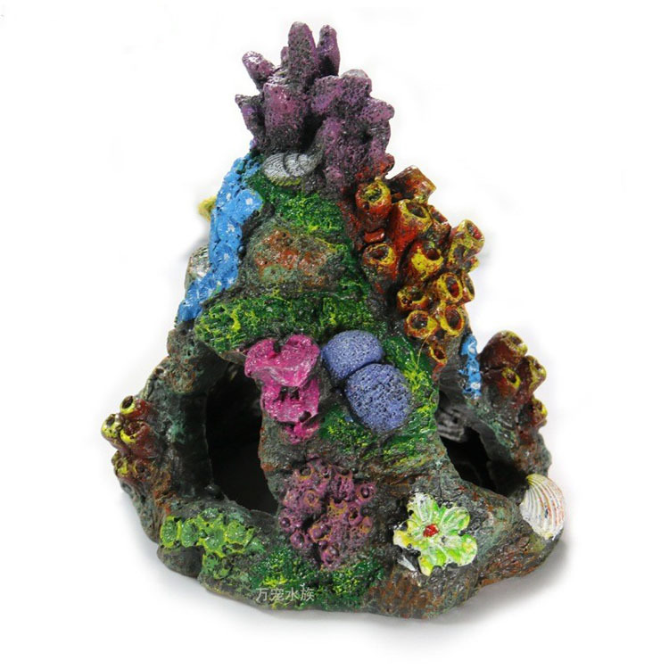 Fish tank landscape decoration, submarine shelter bucket, aquarium decoration, resin ornaments, breeding cave, fish and shrimp shelter house pic 12
