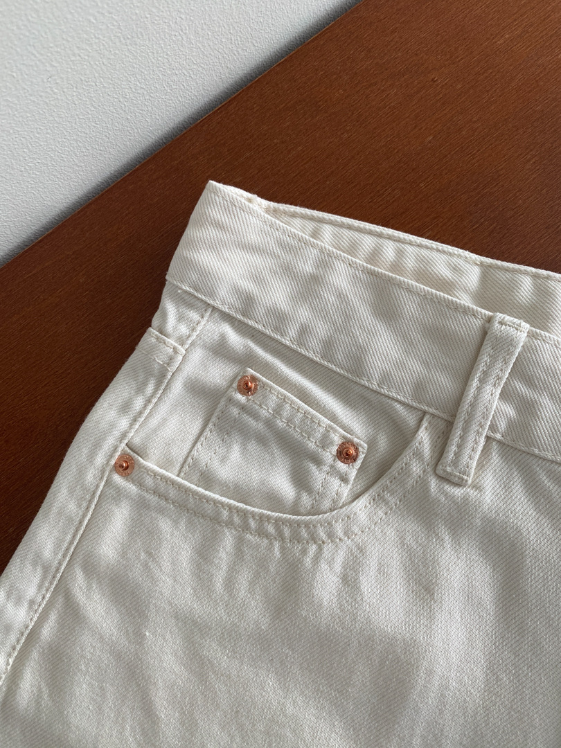 GAGD white Tencel wide-leg jeans for women, simple, loose and drape straight-leg jeans pic 33