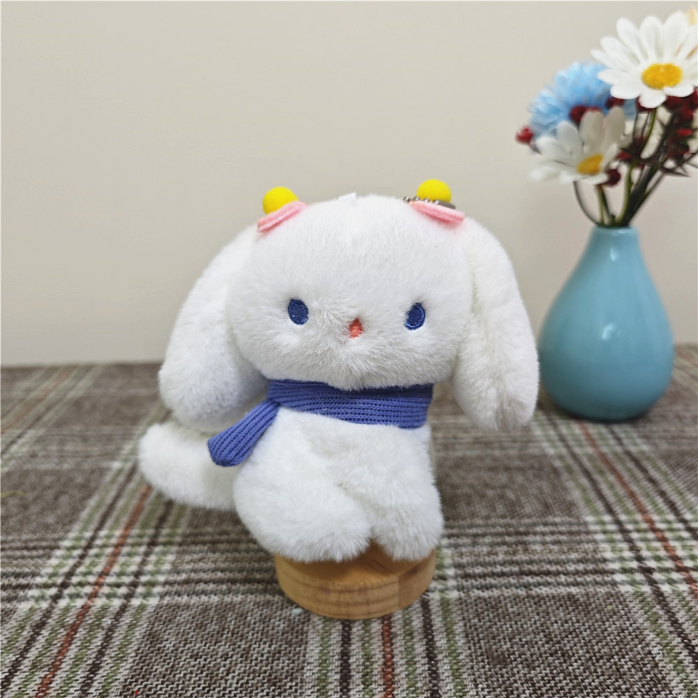 Douyin cute puppy, dog pendant, figurine, tilting head dog, bag, hanging decoration, keychain, plush toy, doll pic 7